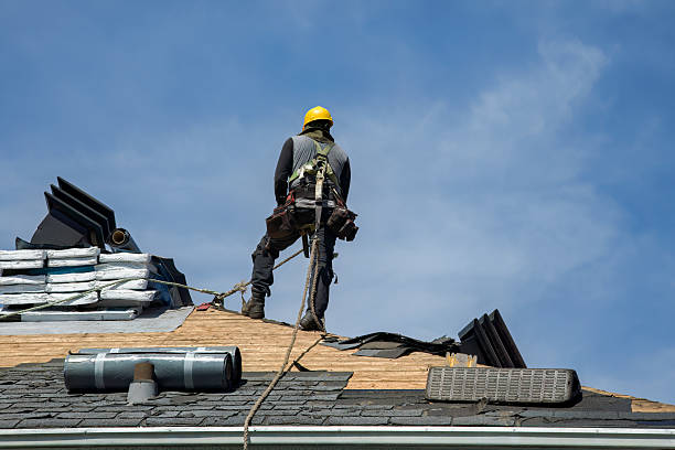 Professional Flat Roof Repair technician working in Crawford, GA
